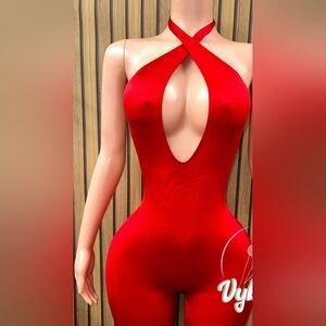 SEXY JUMPSUIT BARTENDER STRIPPER CLUB WEAR RUCHED SCRUNCH BUTT RAVE  stripper